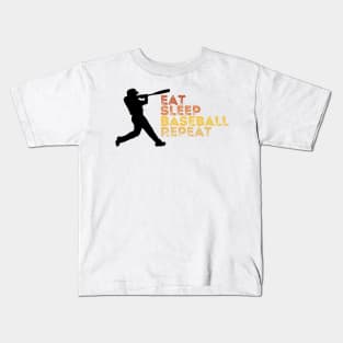 Eat Sleep Baseball Repeat Kids T-Shirt